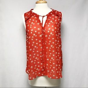 FUN2FUN Ulrica Tie Neck Blouse Medium